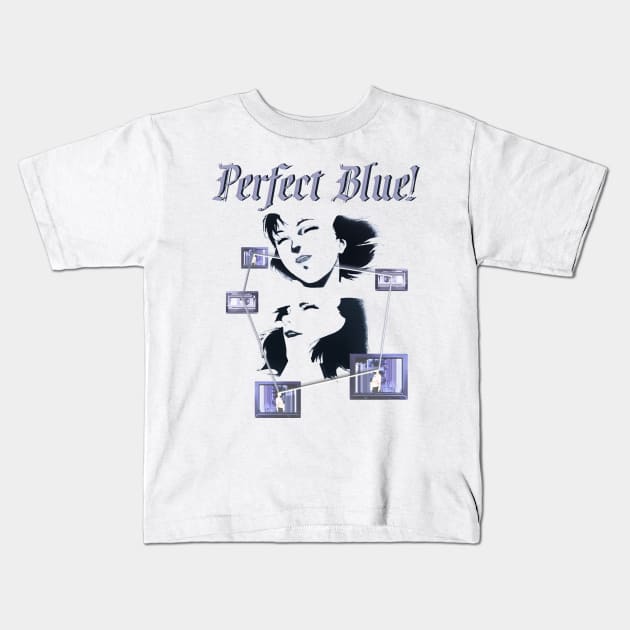 Perfect Blue ''SIGNAL WAVES'' V1 Kids T-Shirt by riventis66